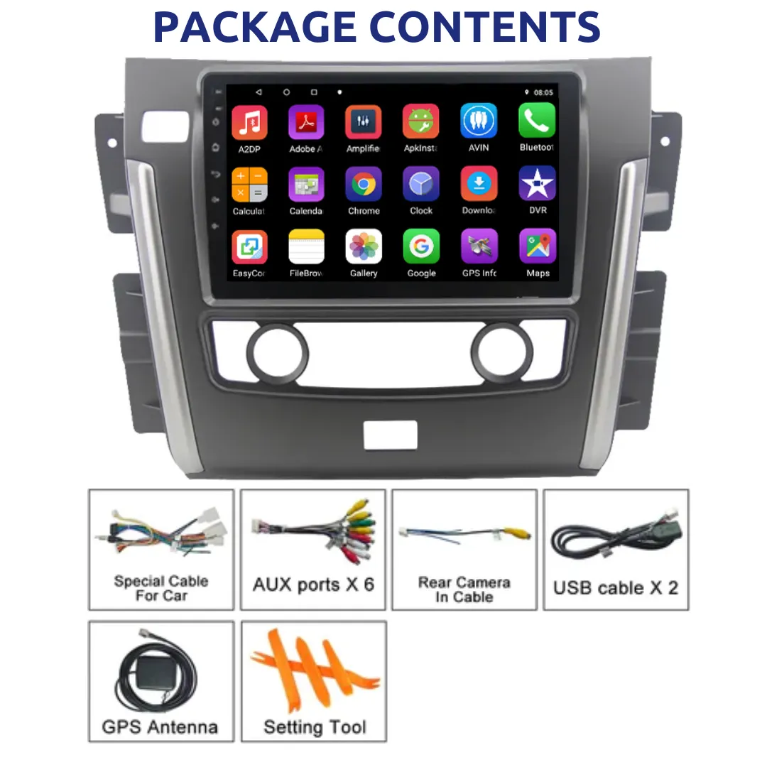 Daiko X Car Stereo Wireless Carplay Android Auto For Nissan Patrol 2015-2023