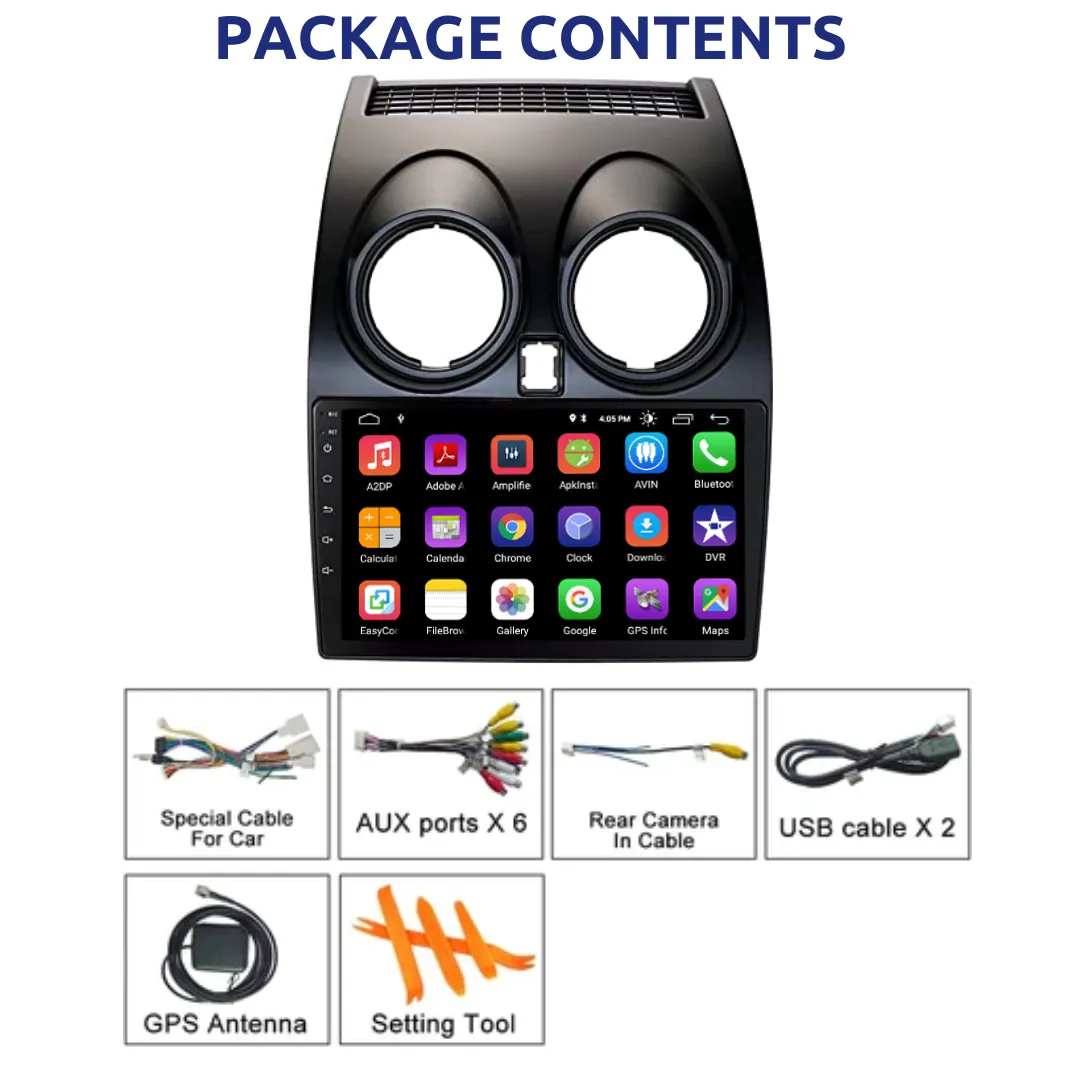 Daiko X Car Stereo Wireless Carplay Android Auto For Nissan Qashqai 2008-2014
