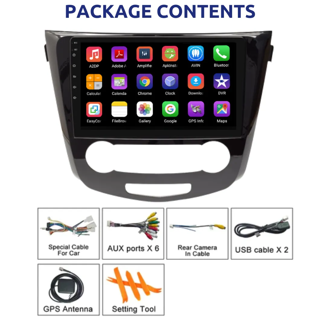 Daiko X Car Stereo Wireless Carplay Android Auto For Nissan Qashqai 2014-2023