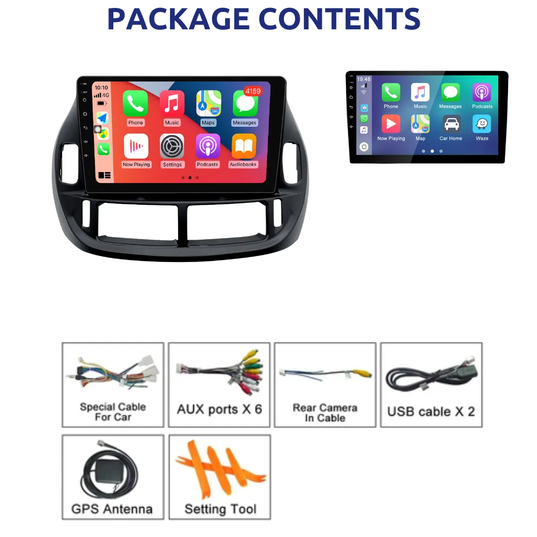 Daiko X Car Stereo Wireless Carplay Android Auto For Toyota Estima 1999-2006