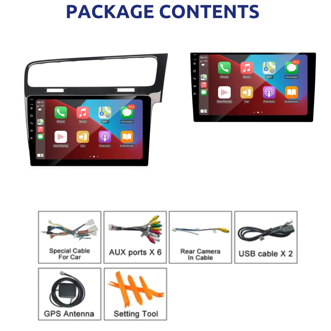 Daiko X Car Stereo Wireless Carplay Android Auto For Volkswagen Golf 7 2013-2020