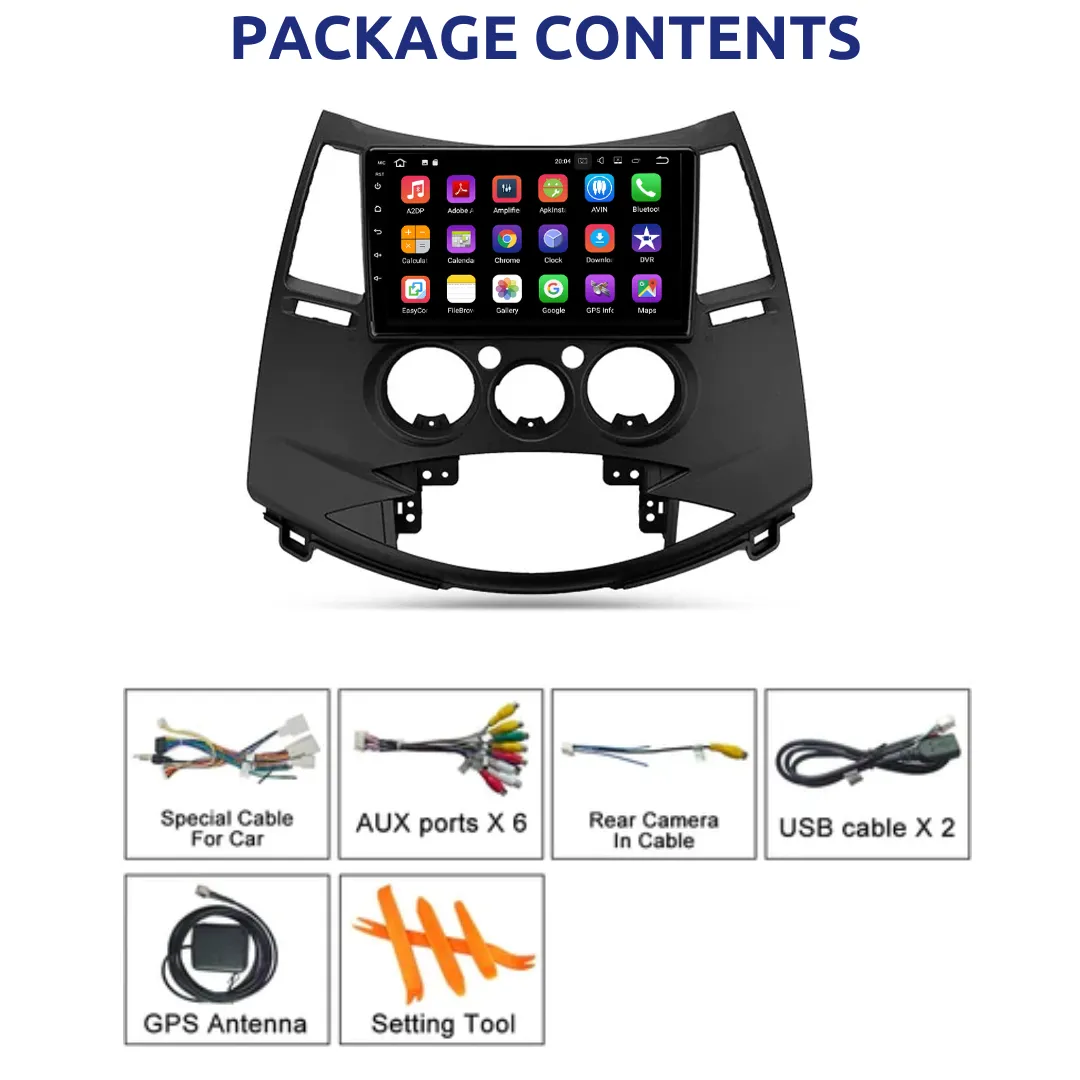 Daiko X Car Stereo Wireless Carplay Android Auto ForMitsubishi Grandis 2003-2011