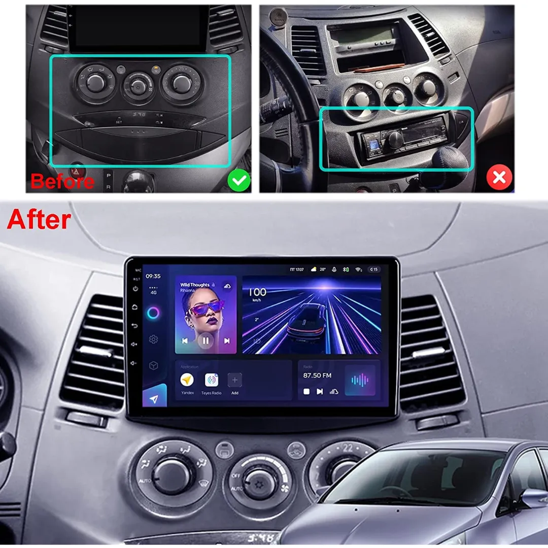Daiko X Car Stereo Wireless Carplay Android Auto ForMitsubishi Grandis 2003-2011