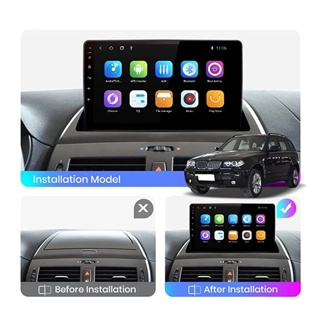 Daiko X Multimedia Unit Wireless Carplay Android Auto For BMW X3 E83 2004-2012