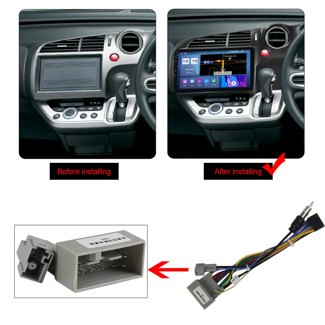 Daiko X Multimedia Unit Wireless Carplay Android Auto For Honda Stream 2006-2013