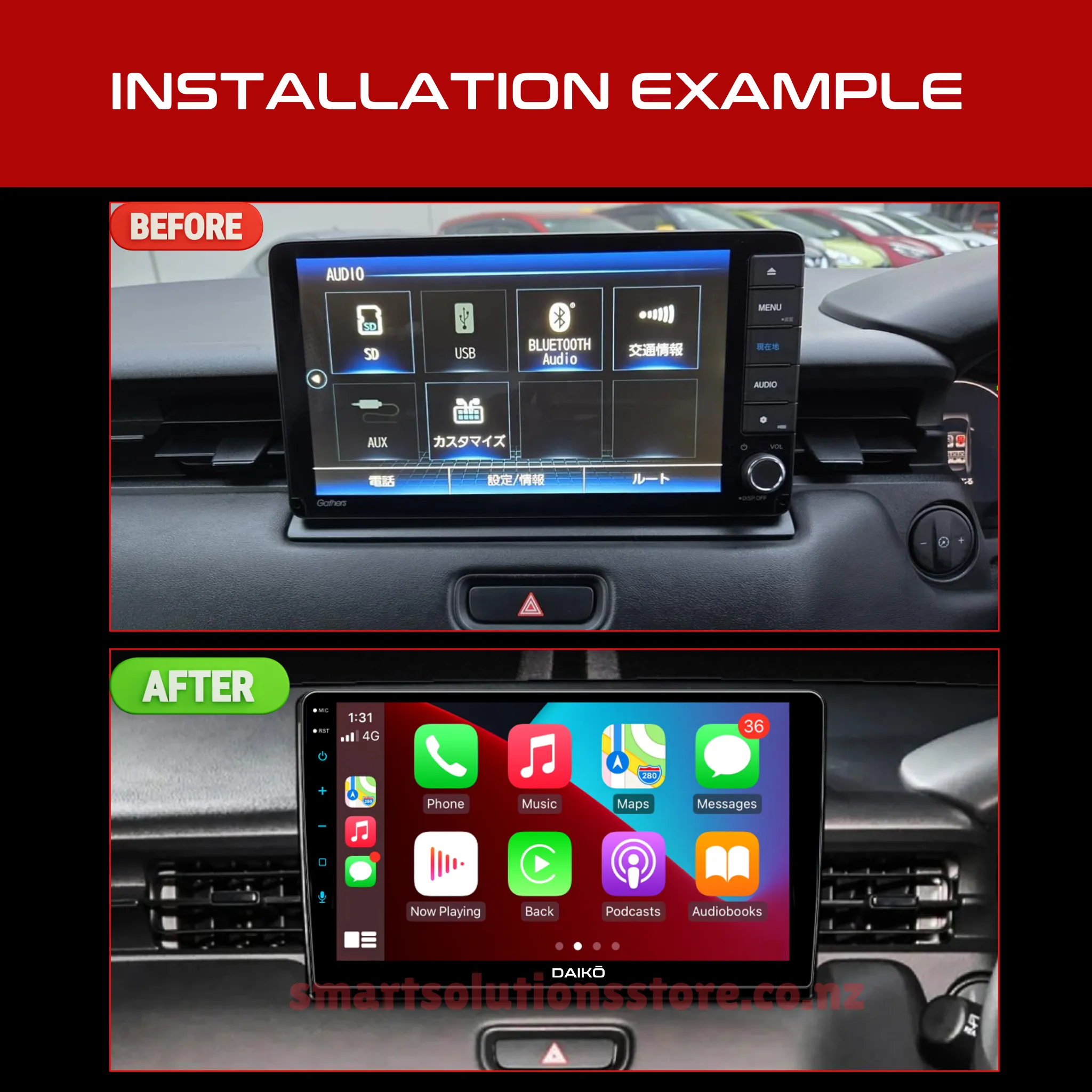 Daiko X Multimedia Unit Wireless Carplay Android Auto For Honda Vezel 2021 