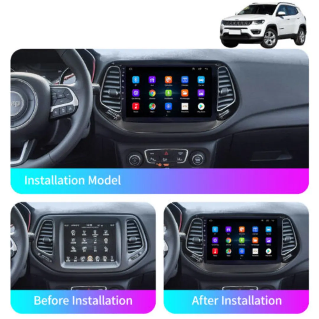 Daiko X Multimedia Unit Wireless Carplay Android Auto For Jeep Compass 2017-2022