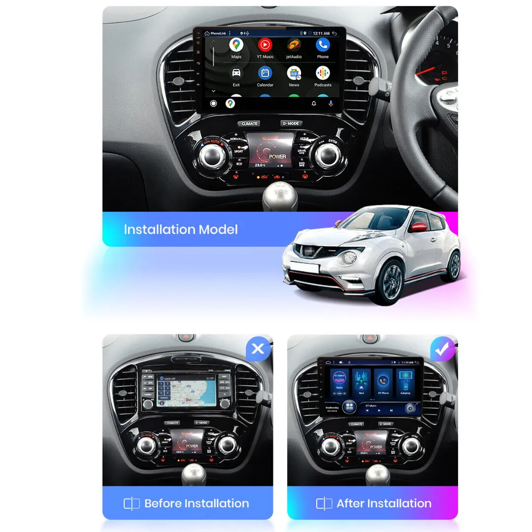 Daiko X Multimedia Unit Wireless Carplay Android Auto For Nissan Juke 2010-2017