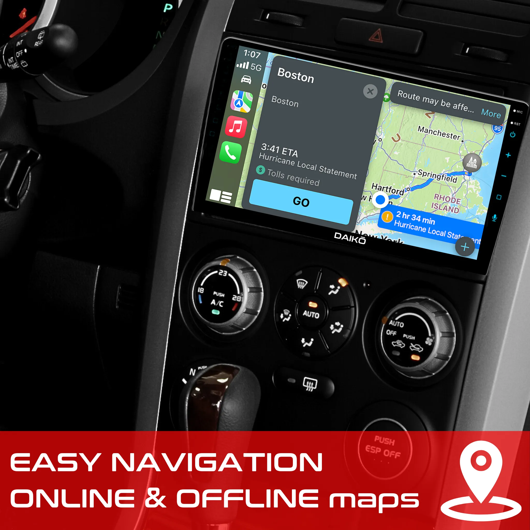 Daiko X Multimedia Unit Wireless Carplay Android Auto For Nissan X-Trail 2021 