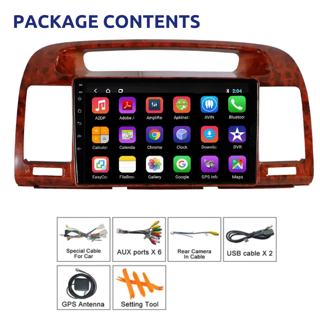 Daiko X Multimedia Unit Wireless Carplay Android Auto For Toyota Camry 2002-06
