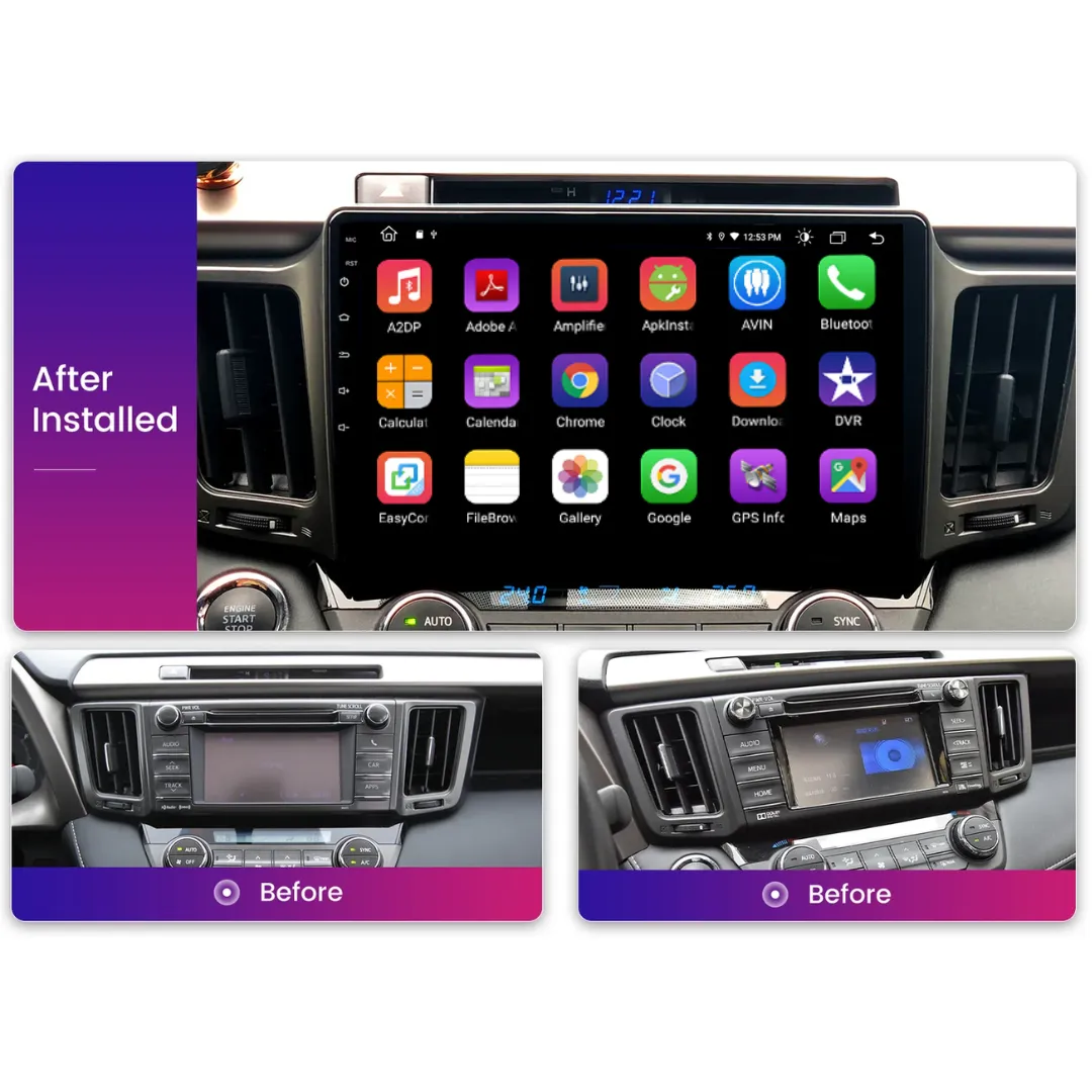 Daiko X Multimedia Unit Wireless Carplay Android Auto For Toyota Rav4 2013-2017