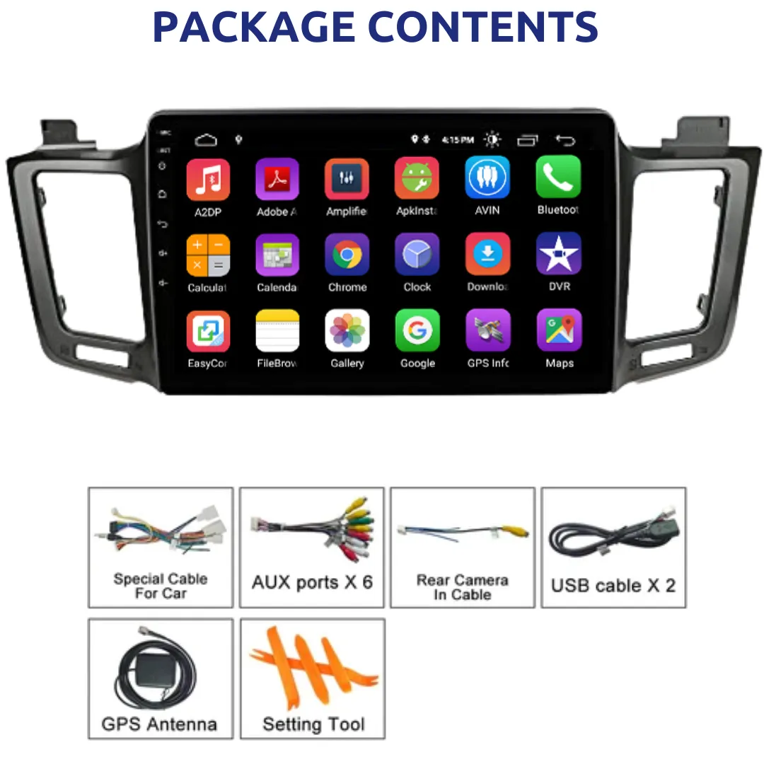 Daiko X Multimedia Unit Wireless Carplay Android Auto For Toyota Rav4 2013-2017