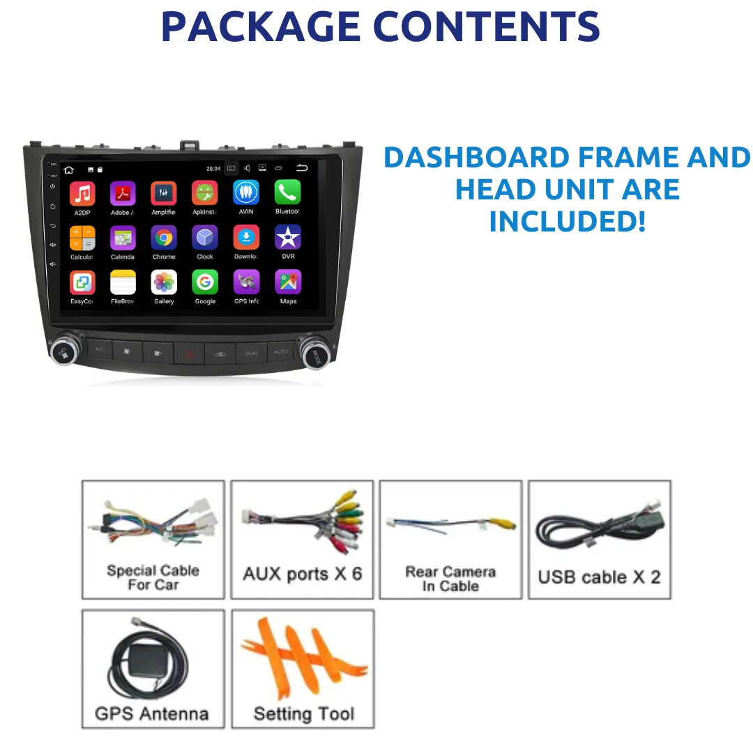 Daiko X Multimedia Unit Wireless Carplay Android Auto ForLexus IS250 2005-2012