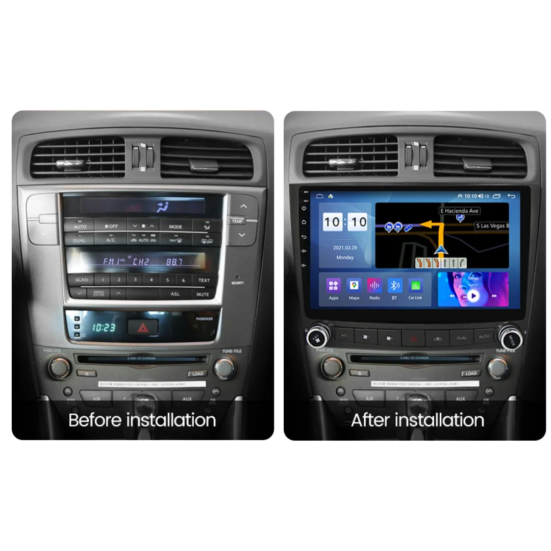 Daiko X Multimedia Unit Wireless Carplay Android Auto ForLexus IS250 2005-2012