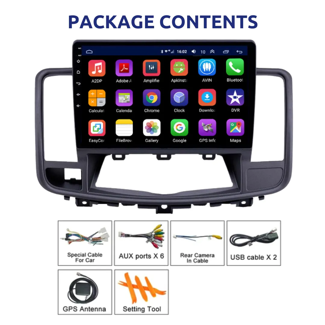 Daiko X Multimedia Unit Wireless Carplay Android Auto ForNissan Teana 2009-2013