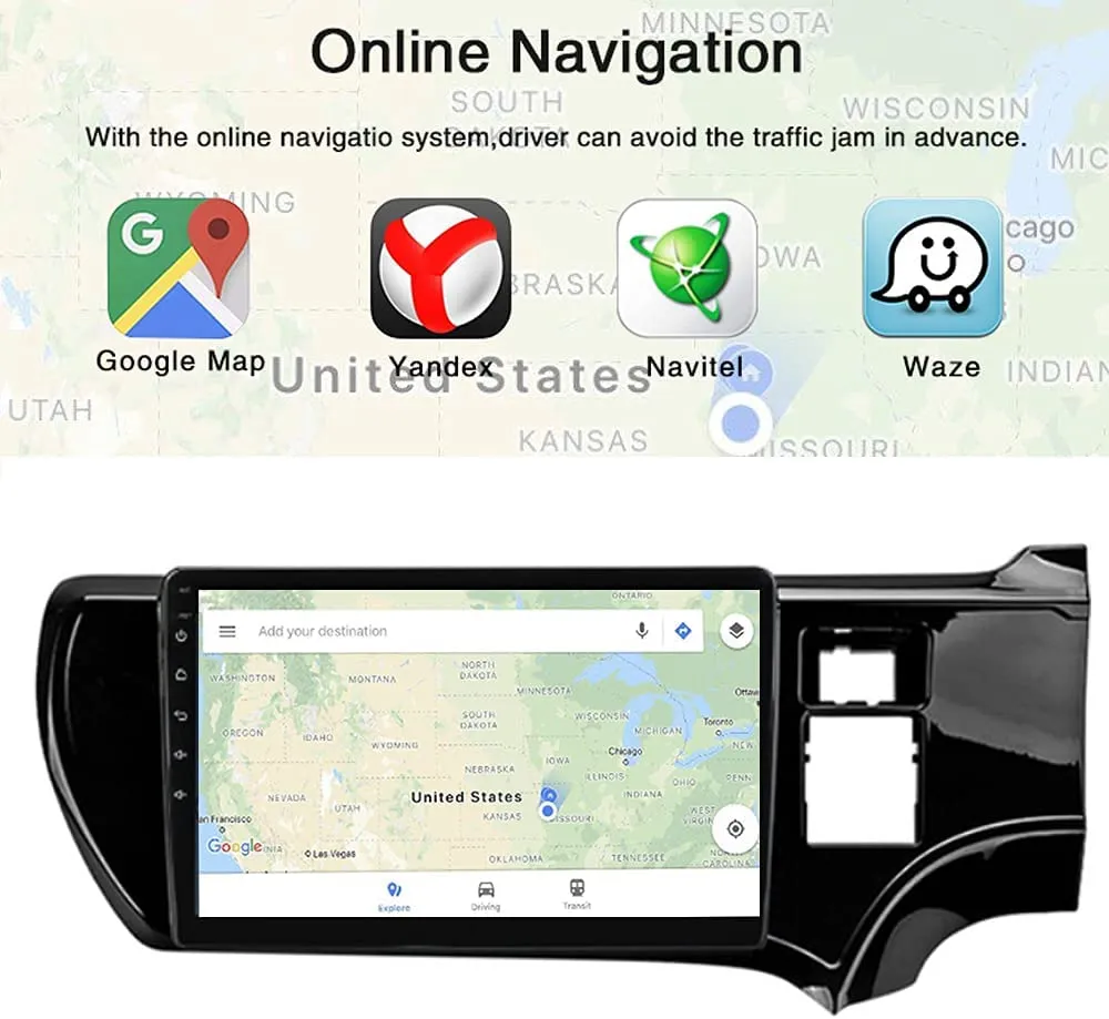 Daiko X Multimedia Unit Wireless Carplay Android Auto ForToyota Aqua 2011-2017