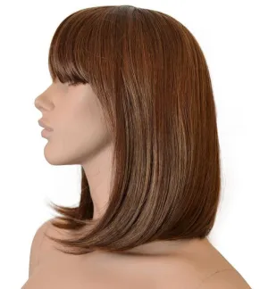 Deluxe Brown Bob Wig