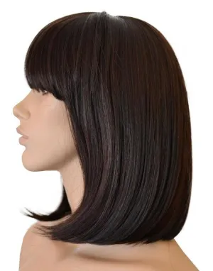 Deluxe Dark Brown Bob Wig