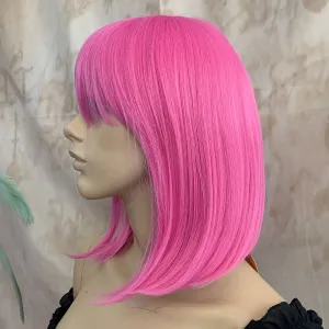 Deluxe Hot Pink Bob Wig