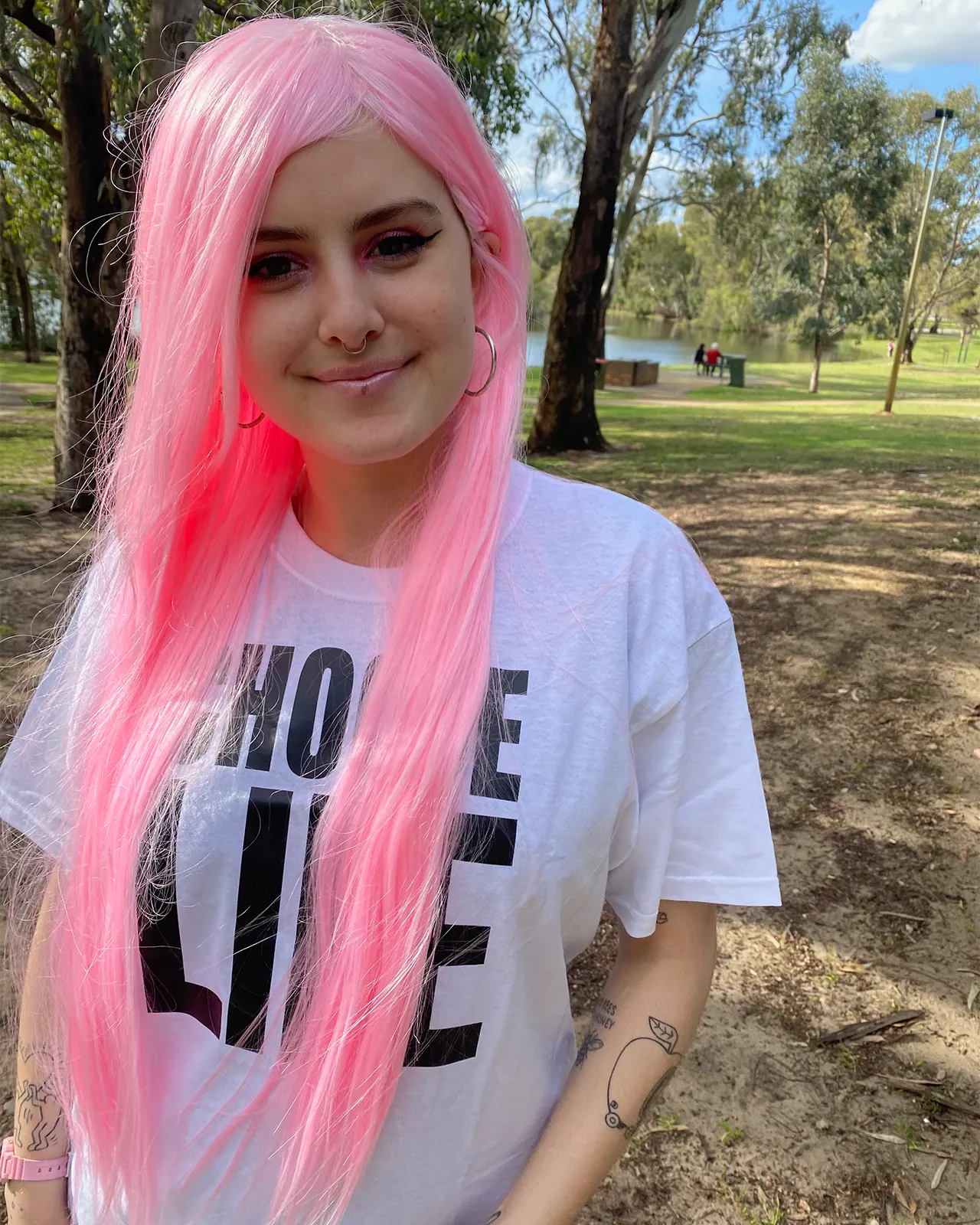 Deluxe Long Straight Baby Pink Wig