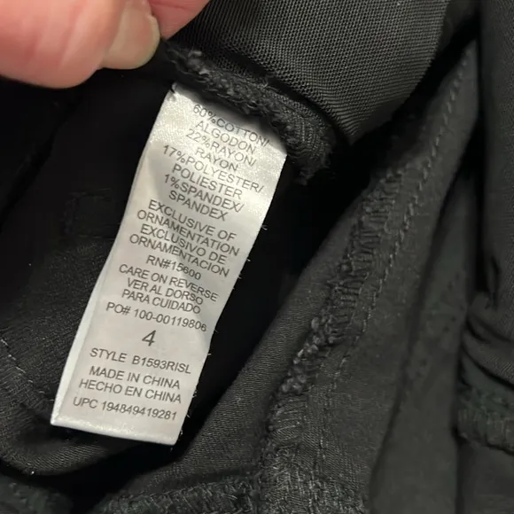 Democracy Women's Black Jeans Freedom Ankle Skimmer Size 4