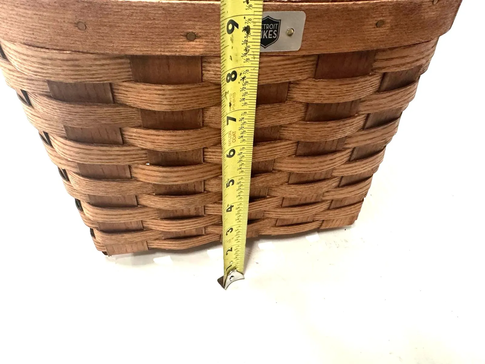Detroit Bikes Handlebar Large Front Bicycle Walker Basket Cherry by Peterboro