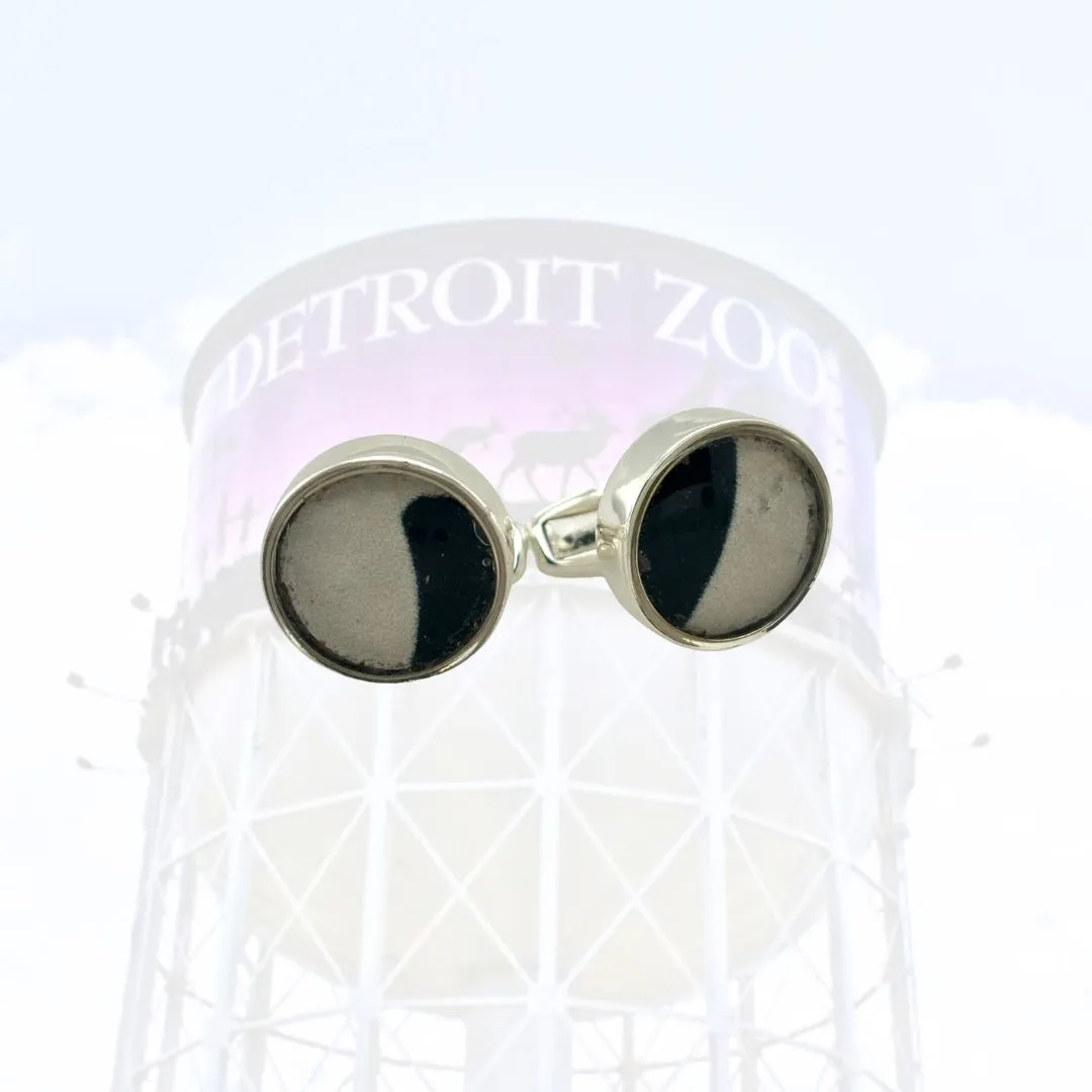 Detroit Zoo Greg Cuff Links | Silver