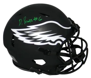 DEVONTA SMITH SIGNED PHILADELPHIA EAGLES ECLIPSE AUTHENTIC SPEED HELMET BECKETT