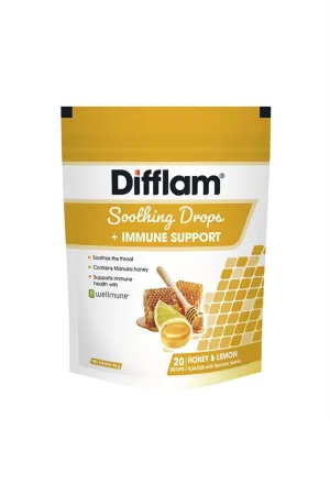 DIFFLAM Drops   Immune Support Honey & Lemon 20s