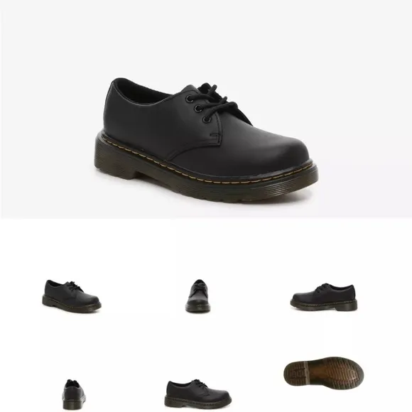 DR. Martens‎ Kid’s 1461 SMOOTH LEATHER OXFORD SHOES Black Size 11