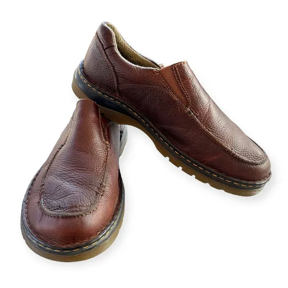 Dr. Martens Stephen Leather Slip On Loafer Brown Leather Casual Men 11