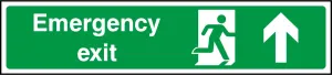 Emergency Exit Running Man and Arrow Up Sign