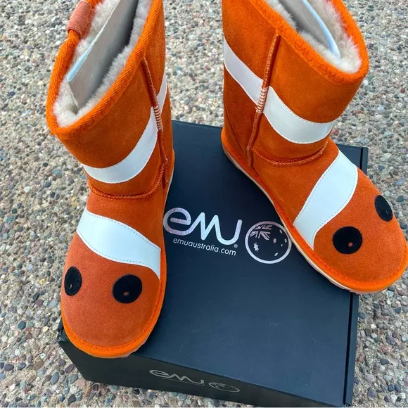 EMU Australia LC Clown Fish Boots Size 3 (NIB)