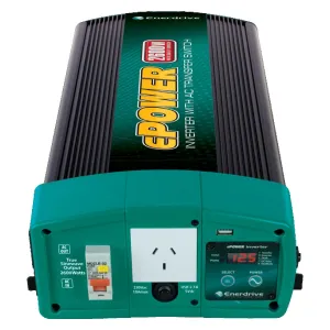 Enerdrive 2600W 12v True Sine Wave Inverter with Built in RCD