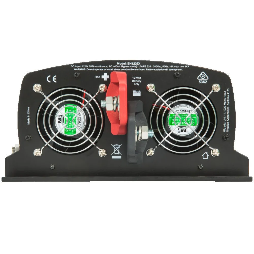 Enerdrive 2600W 12v True Sine Wave Inverter with Built in RCD