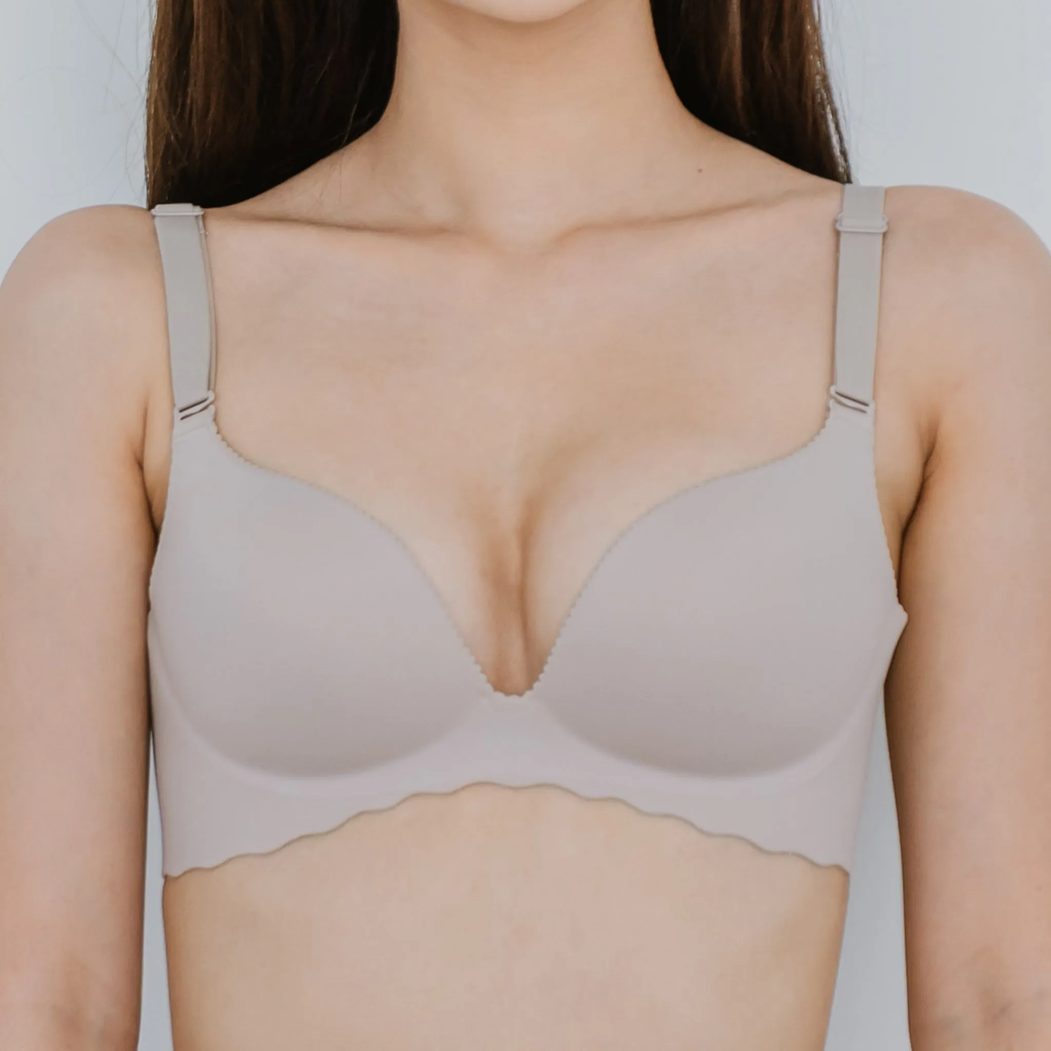 Entice Me! V3.0 Seamless Push Up Wireless Bra in Matte Nude (Size L & XL Only)