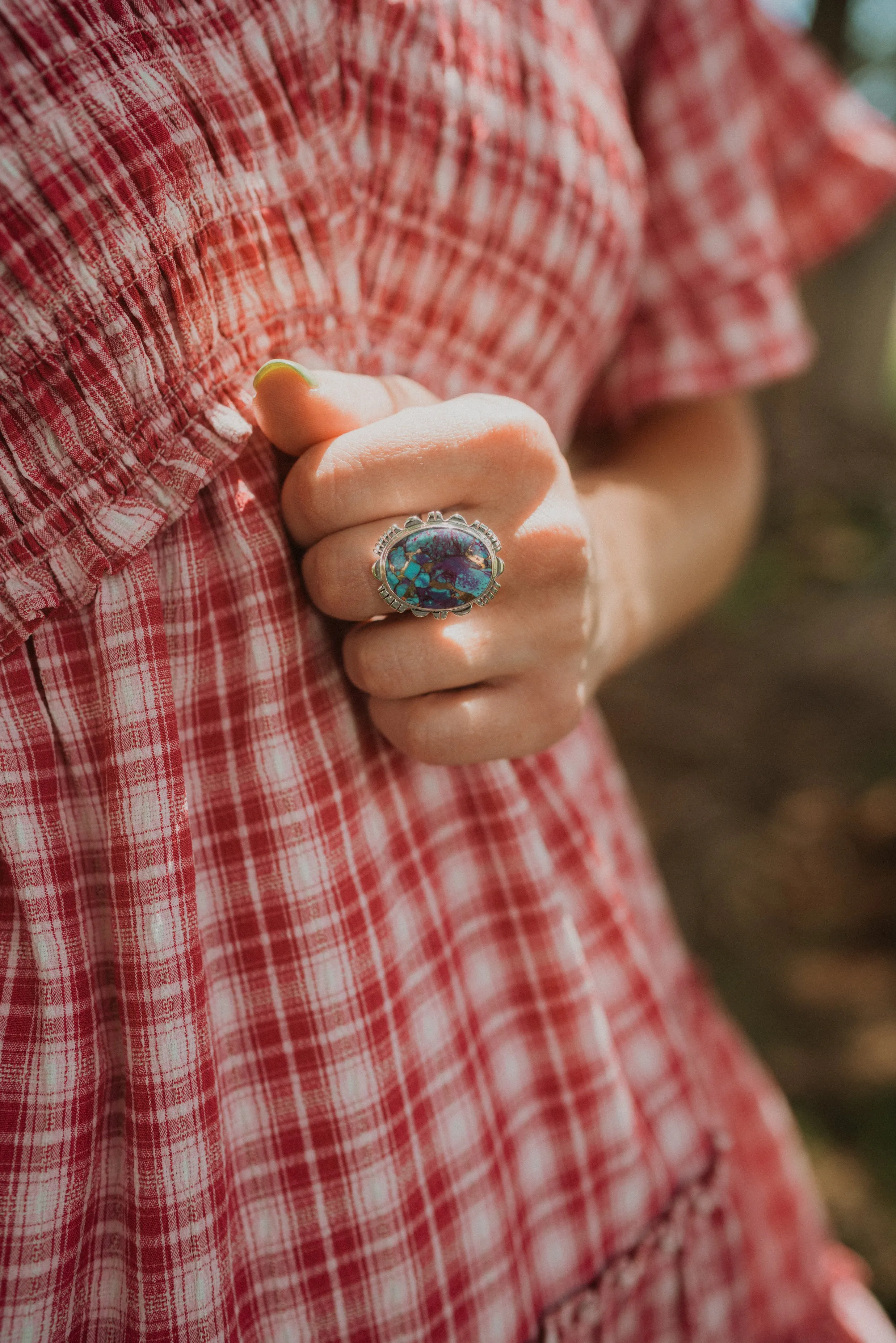 Erica Ring | Purple Turquoise