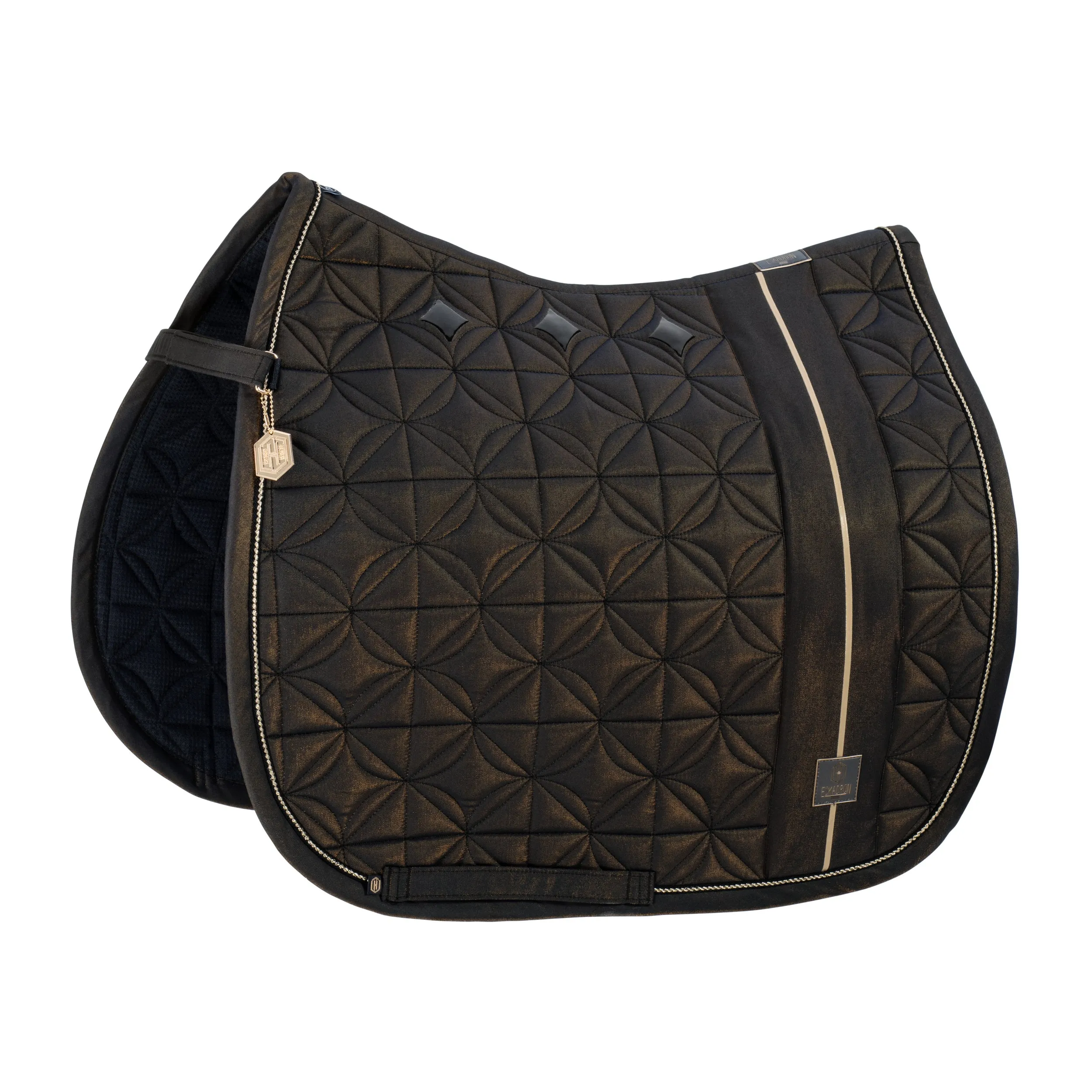 Eskadron Heritage Black big square glam saddlepad