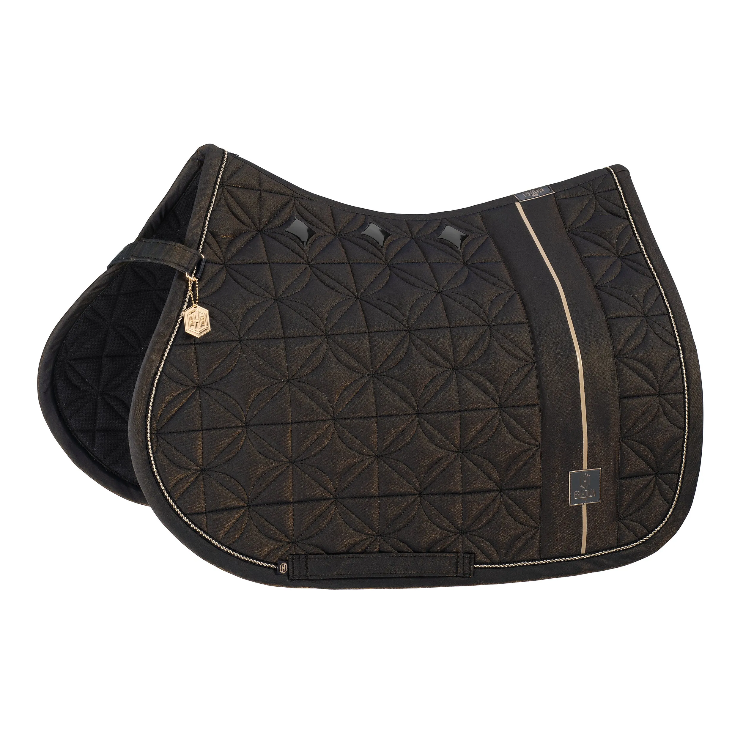 Eskadron Heritage Black big square glam saddlepad