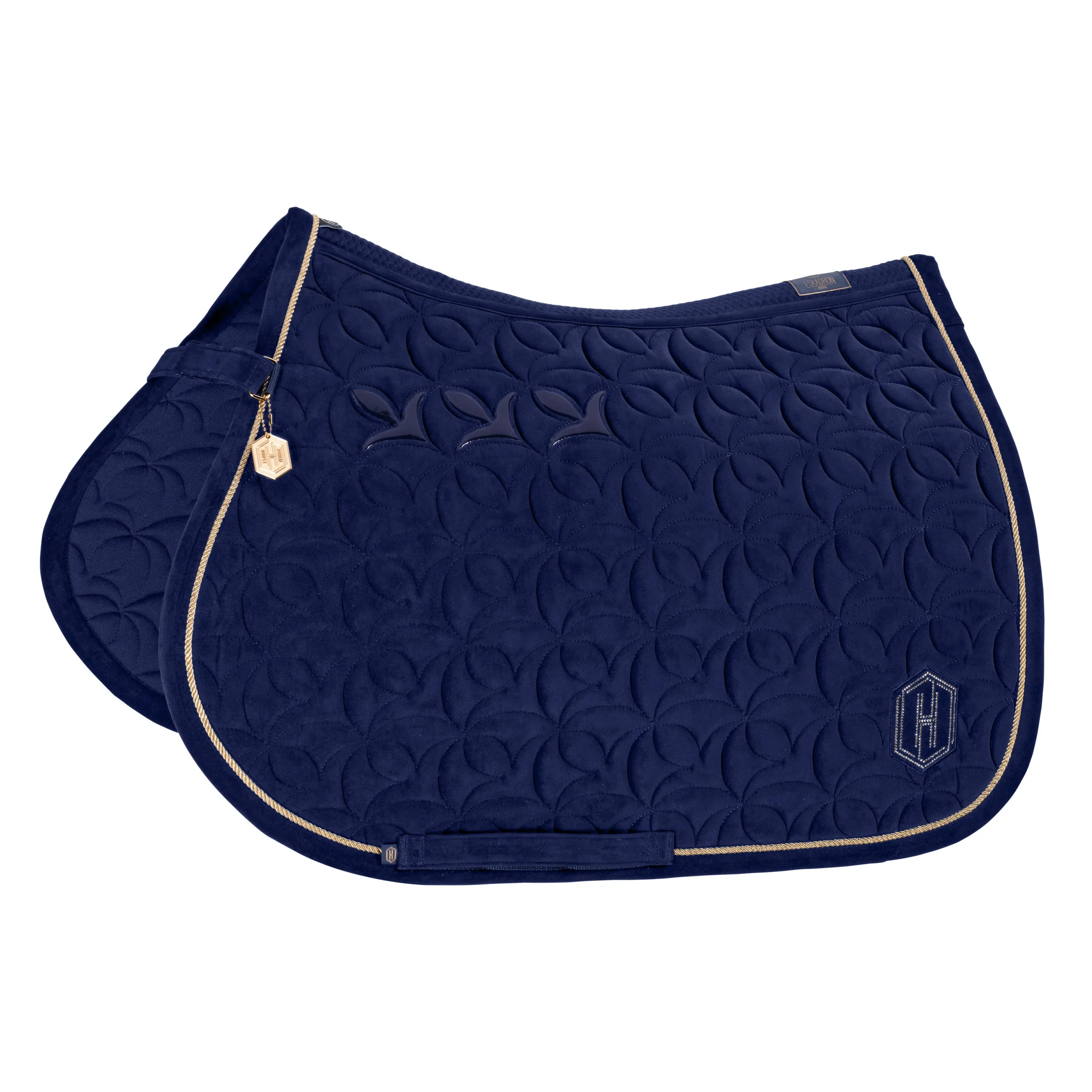 Eskadron Heritage True blue velour emblem saddlepad
