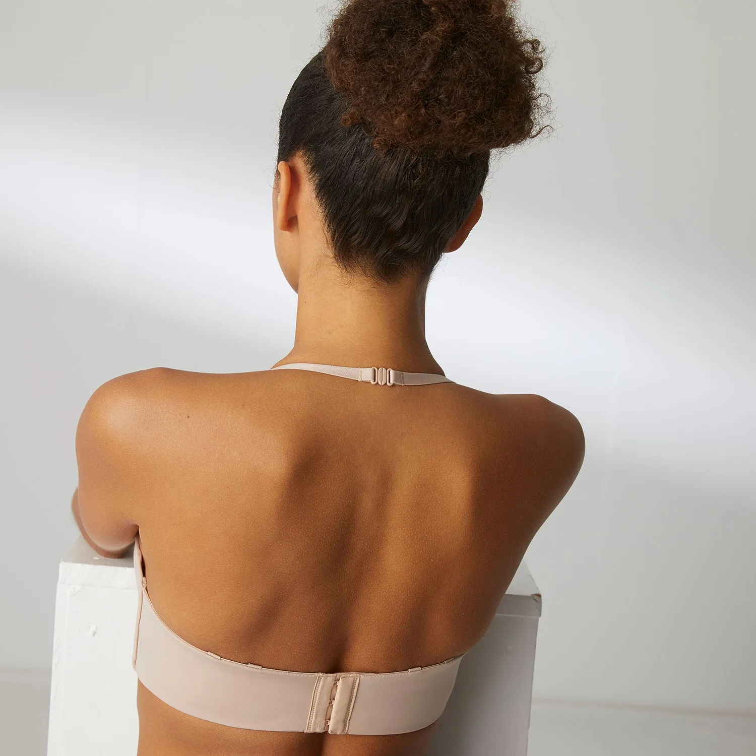 Essentiel Bandeau Bra With Removable Straps In Peau Rosee - Simone Perele