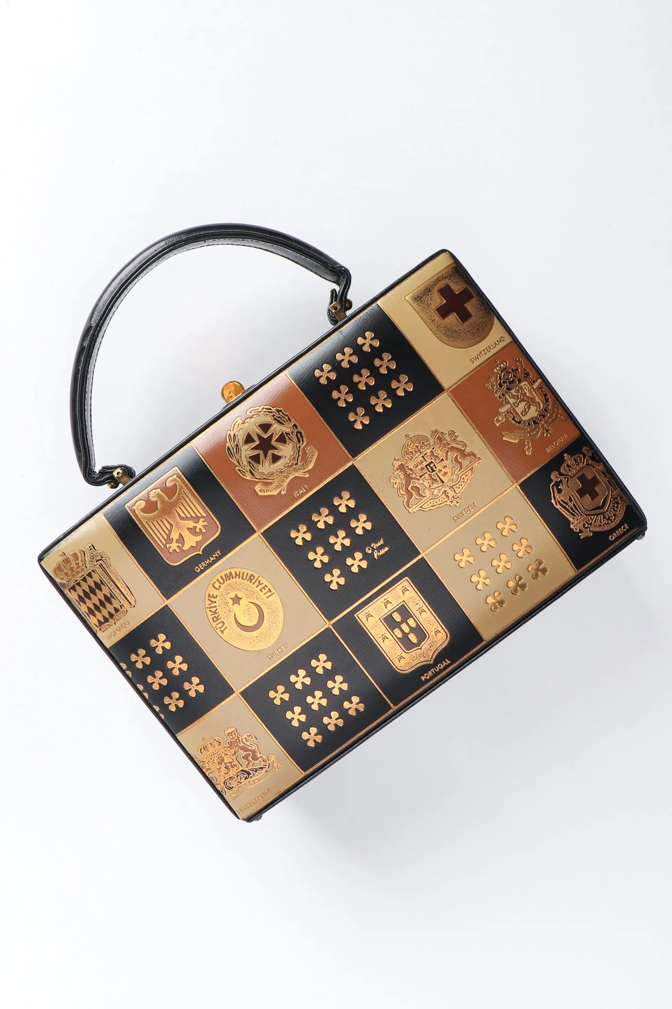 European Crest Box Bag