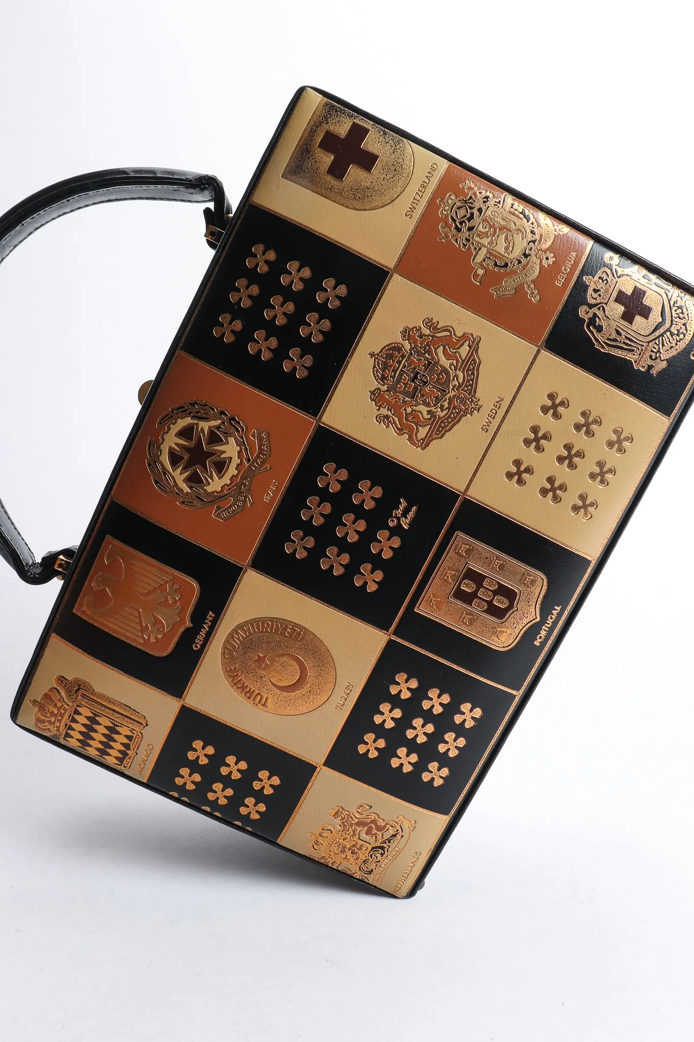 European Crest Box Bag