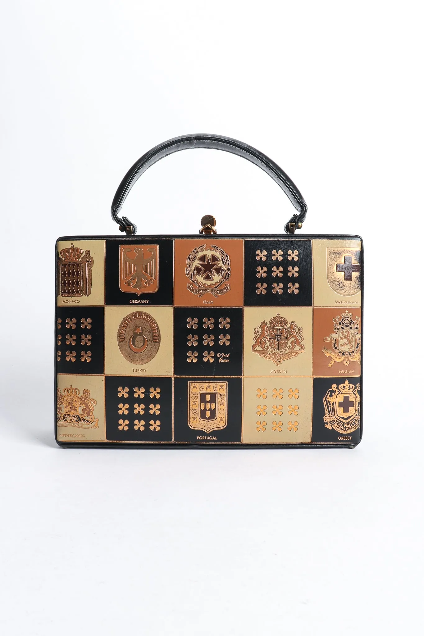 European Crest Box Bag