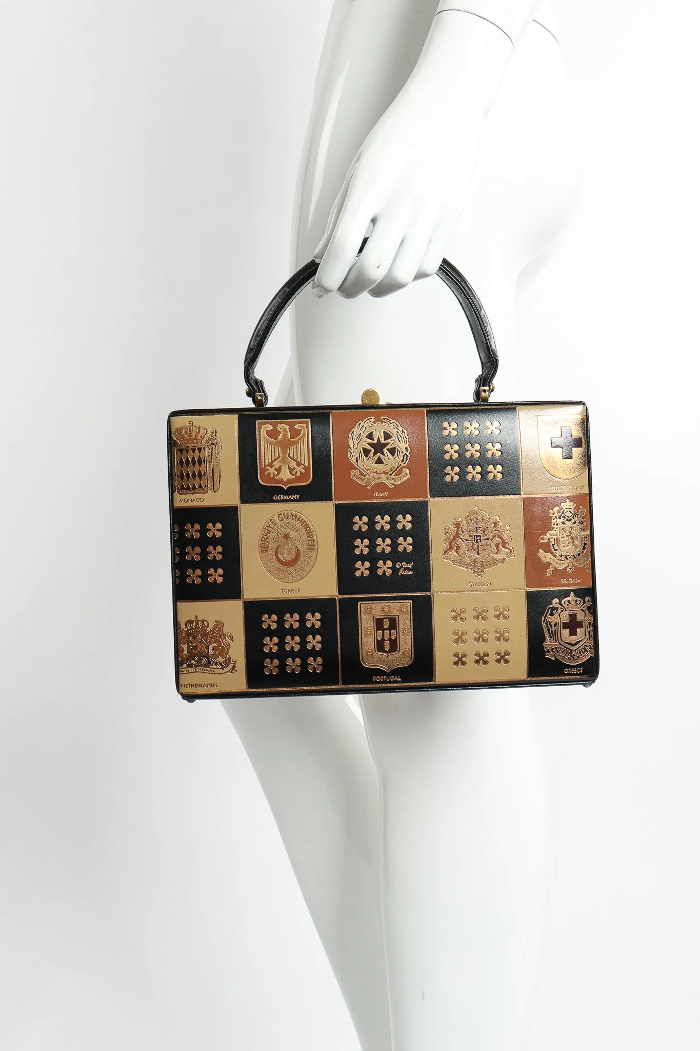 European Crest Box Bag