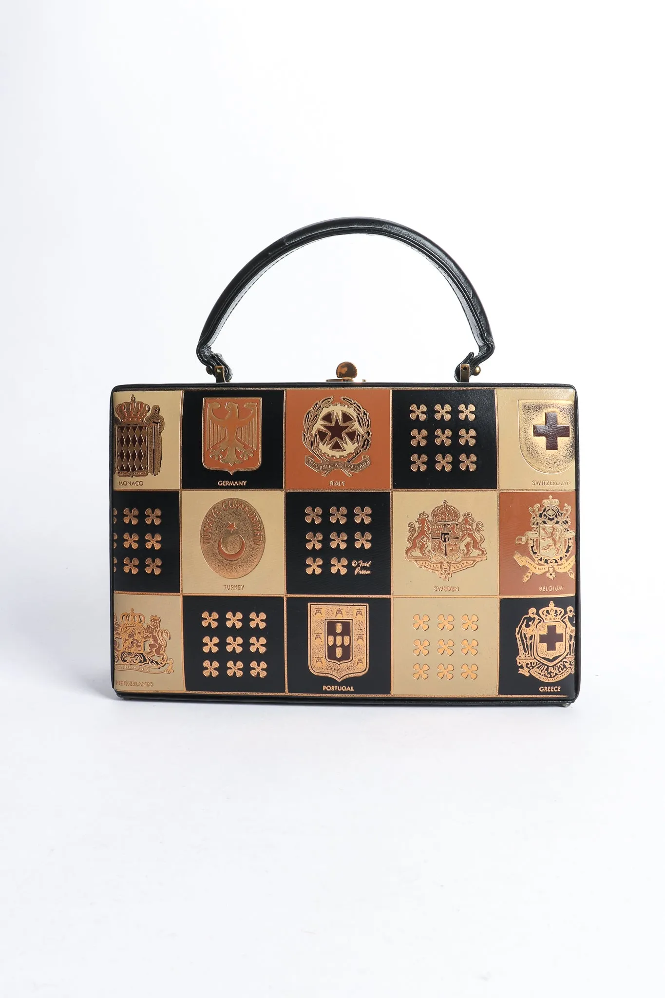 European Crest Box Bag