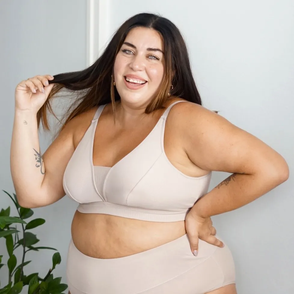 Everyday Ribbed Bra - Milk Bottle