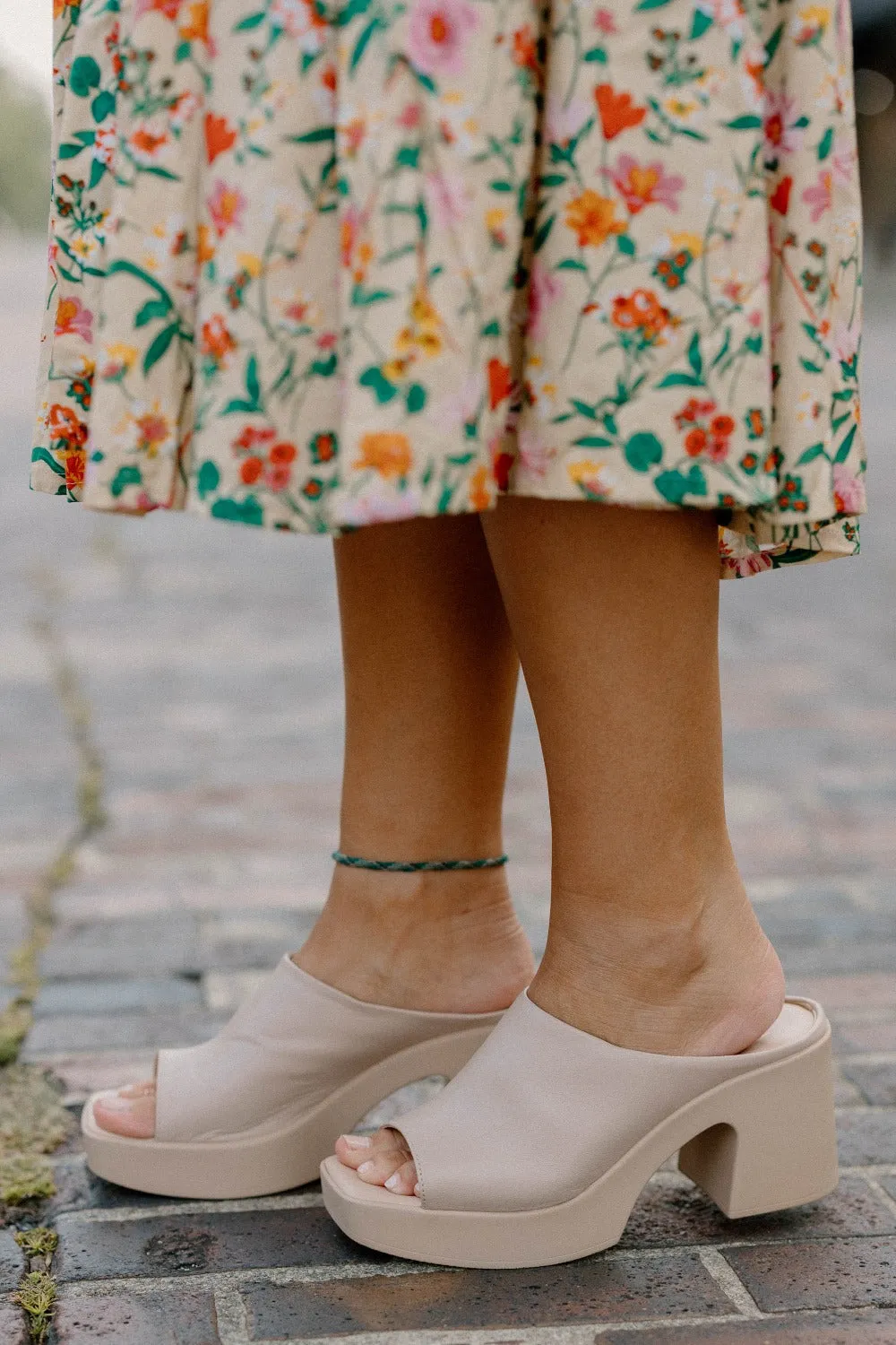 Faye Platform Heel in Nude by Matisse