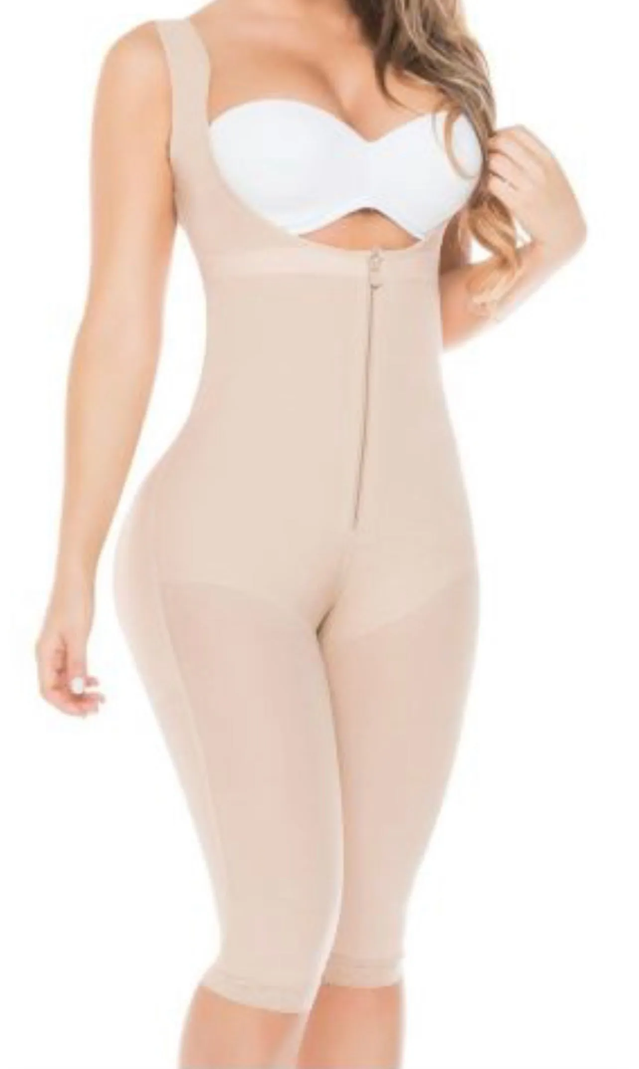 FINAL SALE CS683 Full Body Faja adjustable straps crotchless