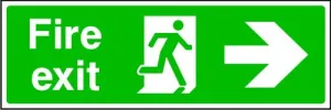 Fire Exit Arrow Right Sign